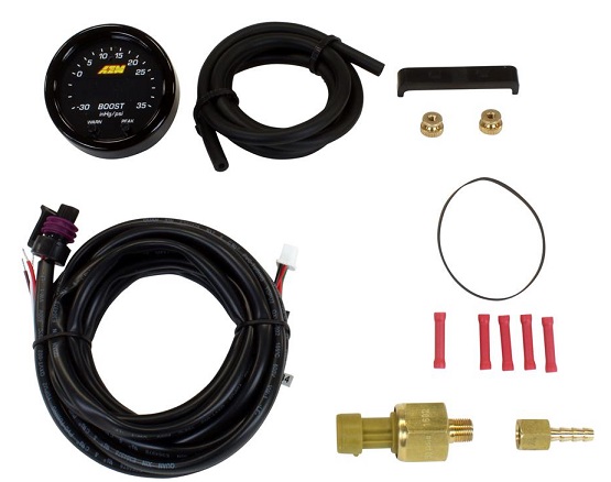 AEM Electronics X-Series Pressure Gauge Kit - Click Image to Close